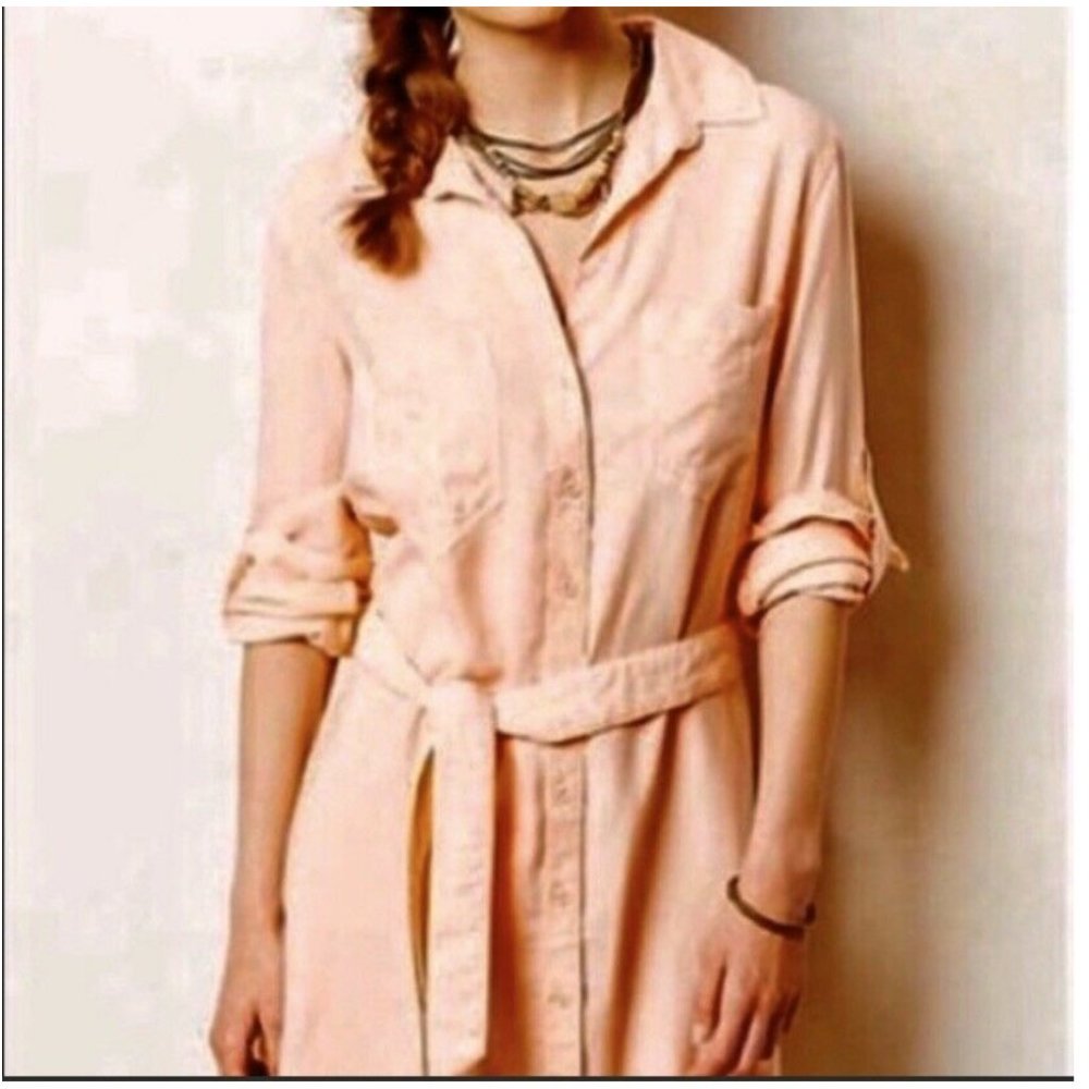 Anthropologie Cloth & Stone Salmon Belted Utility